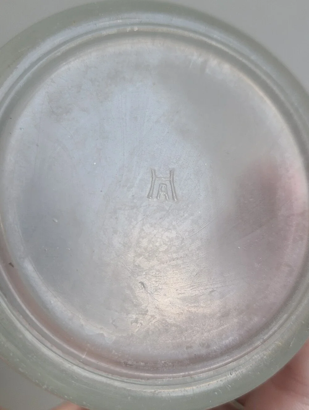 Vintage Anchor Hocking Food Chopper with Measuring Cup Base
